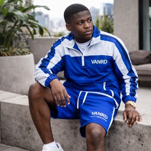 Custom Tracksuit Set with Windbreaker Jacket and Shorts