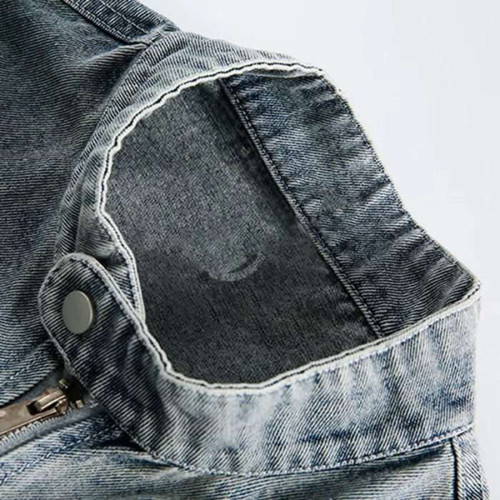 Custom Denim Jacket  for Cropped Washed Styles