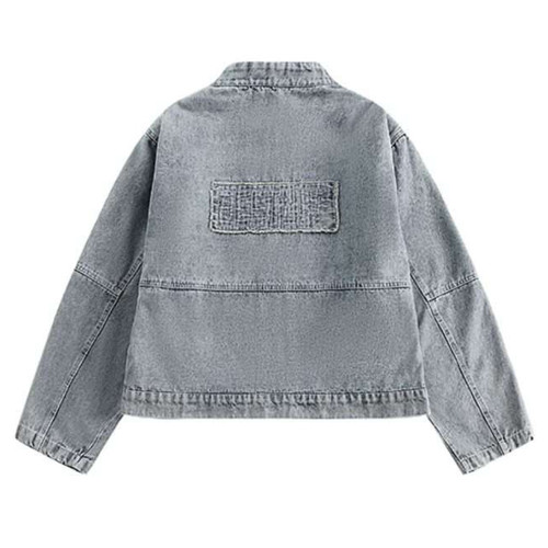 Custom Denim Jacket  for Cropped Washed Styles