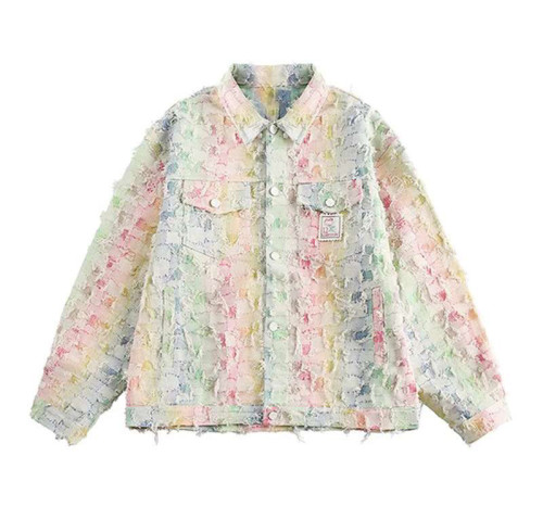 Custom Denim Jacket Manufacturer for Painted Streetwear