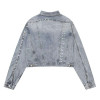 Custom Denim Jacket Manufacturer for Studded Cropped Styles