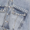 Custom Denim Jacket Manufacturer for Studded Cropped Styles