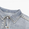 Custom Denim Jacket Manufacturer for Studded Cropped Styles