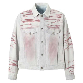 Custom Printed Denim Jacket for Streetwear
