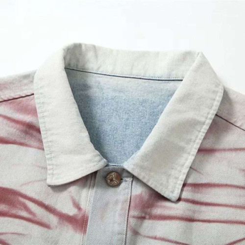 Custom Printed Denim Jacket for Streetwear