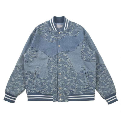 Custom Printed Denim Jacket for Paisley Varsity