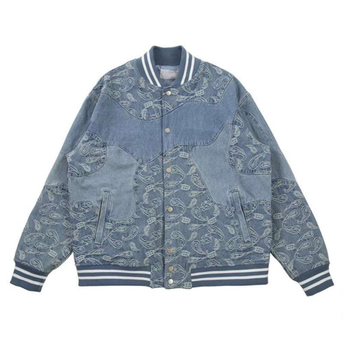 Custom Printed Denim Jacket for Paisley Varsity