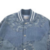 Custom Printed Denim Jacket for Paisley Varsity