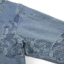 Custom Printed Denim Jacket for Paisley Varsity
