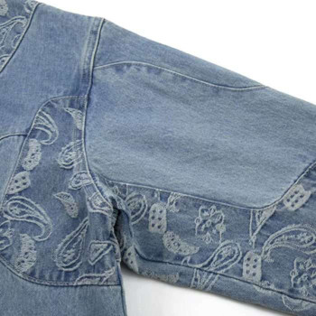 Custom Printed Denim Jacket for Paisley Varsity