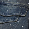 Custom Denim Jacket for Rhinestone Streetwear