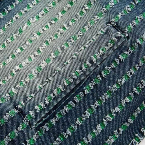 Custom Printed Denim Jacket for Patterned Wash