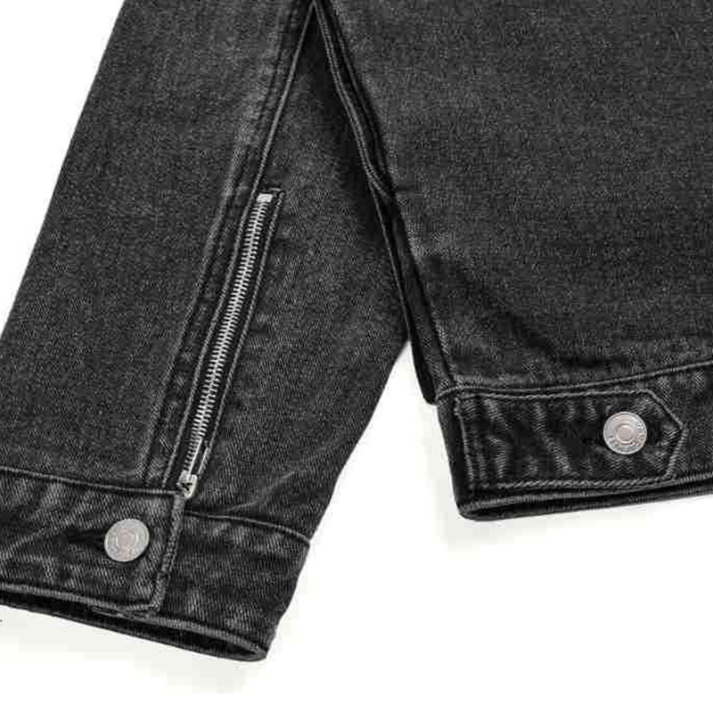 Green retro jacket model display