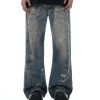 Custom Baggy Jeans for Vintage Paint Splatter Wash