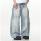 Custom Baggy Jeans for Light Wash Barrel Streetwear