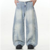 Custom Baggy Jeans for Light Wash Barrel Streetwear