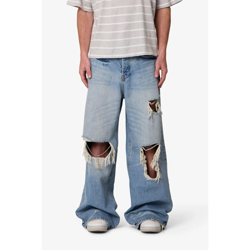 Custom Distressed Jeans for Baggy Streetwear Drops