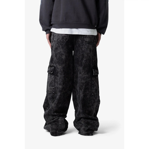 Custom Cargo Jeans for Acid Wash Streetwear