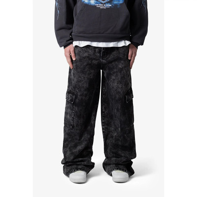 Custom Cargo Jeans for Acid Wash Streetwear