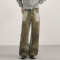 Custom Cargo Pants for Olive Color-Block Streetwear