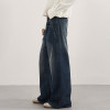 Custom Wide Leg Jeans for Asymmetric Pocket Streetwear