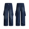 Custom Cargo Pants for Navy Corduroy Streetwear