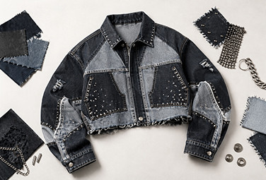 Cropped and streetwear denim jacket development