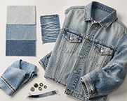 Stone wash, enzyme wash and vintage wash for denim jackets