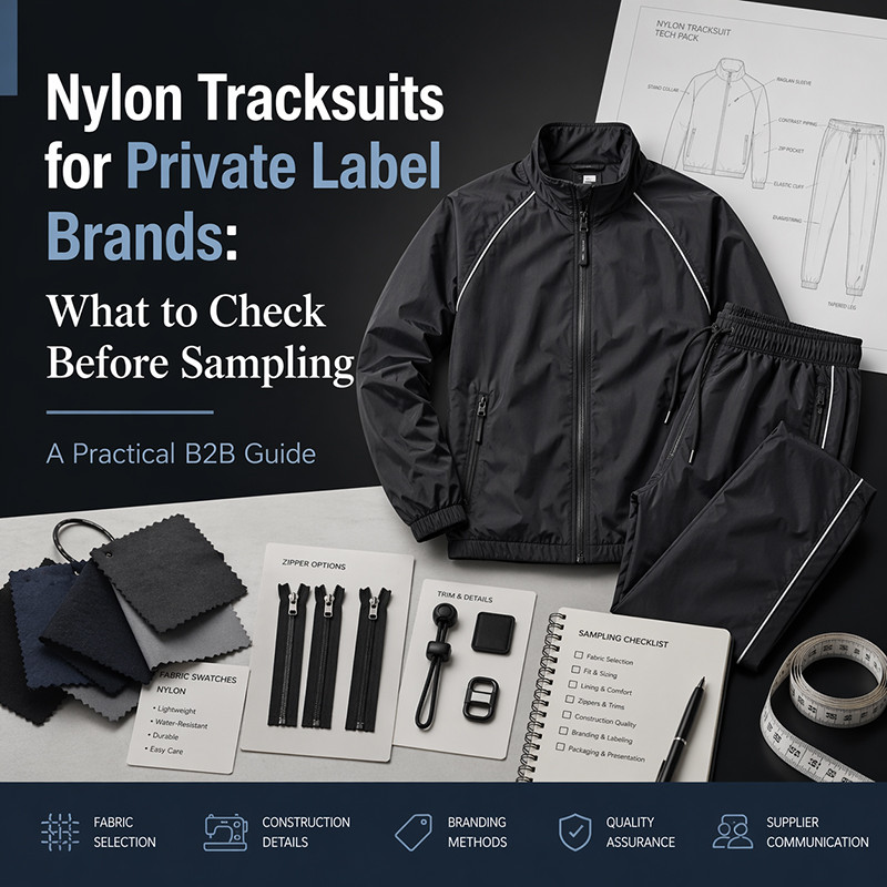 Nylon Tracksuits for Private Label Brands: What to Check Before Sampling