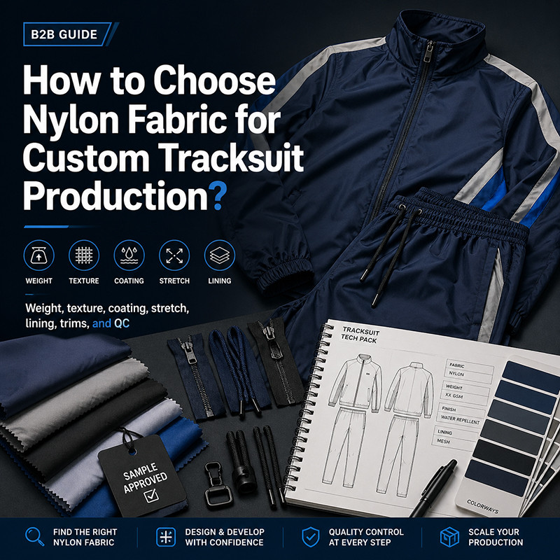 How to Choose Nylon Fabric for Custom Tracksuit Production?