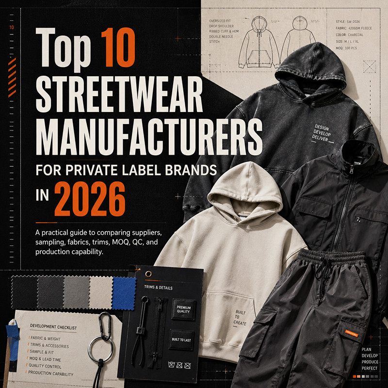 Top 10 Streetwear Manufacturers for Private Label Brands in 2026