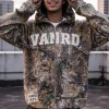 Custom camo hoodie with Zip-Up Patch Streetwear
