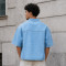 Custom Denim Shirt with V-Neck Patch for Streetwear Brands