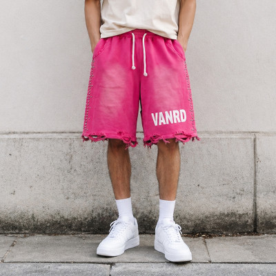 Custom Sweat Shorts with Studded Trim for Streetwear