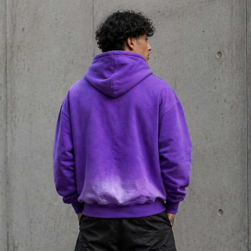 Custom Zip Up Hoodies with Gradient Wash for Brands