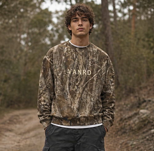 Custom Camo Hoodie Sweatshirt for Outdoor Streetwear Brands