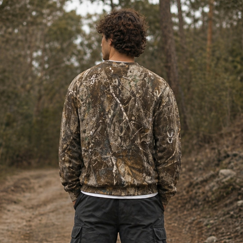 Custom Camo Hoodie Sweatshirt for Outdoor Streetwear Brands