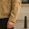 Custom Work Jacket with Contrast Collar for Brands