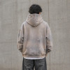 Custom Washed Hoodie with Paint Splatter for Streetwear