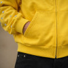 Custom Zip Up Hoodies with Rhinestone Sleeve Detail