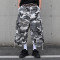 Custom Camo Cargo Shorts with Utility Pocket Details