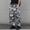 Custom Camo Cargo Shorts with Utility Pocket Details