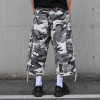 Custom Camo Cargo Shorts with Utility Pocket Details