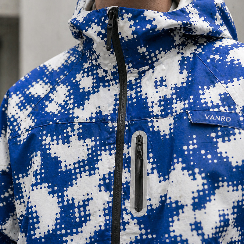 Green retro jacket model display
