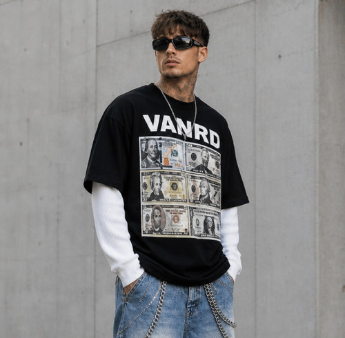 Custom Graphic T Shirts with Layered Streetwear Fit