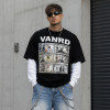 Custom Graphic T Shirts with Layered Streetwear Fit