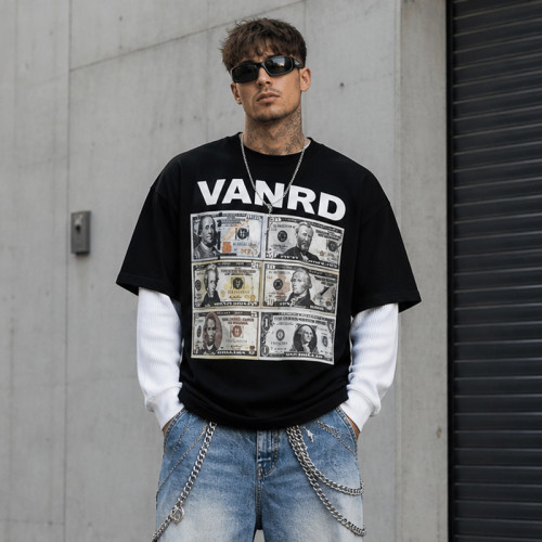 Custom Graphic T Shirts with Layered Streetwear Fit