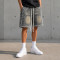 Custom Denim Shorts with Rhinestone Streetwear Finish