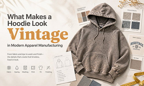 What Makes a Hoodie Look Vintage in Modern Apparel Manufacturing