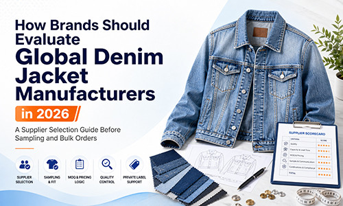 How Brands Should Evaluate Global Denim Jacket Manufacturers in 2026: A Supplier Selection Guide Before Sampling and Bulk Orders